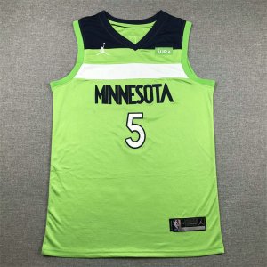 NBA 5 Edwards Minnesota Timberwolves Maillot green brodé